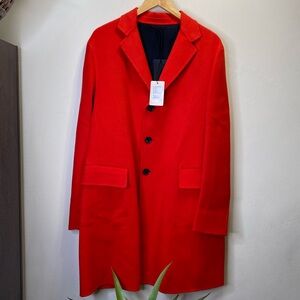 ROBERTO CAVALLI Men’s Blood Orange Angola Wool Coat Size 40 (50 IT) PRICE FIRM!!